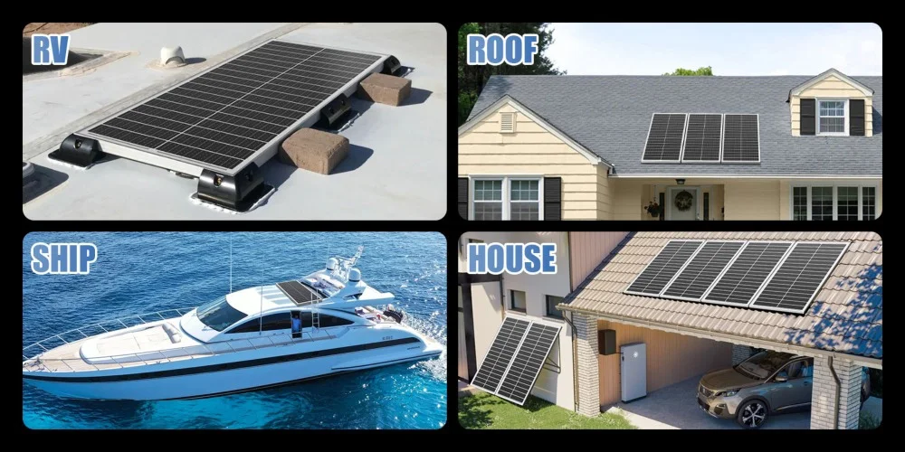 RVPOZWER 12.8V 400/200/100W Rigid Solar Panel 12BB N-Type Solar Cells Monocrystalline Silicon Waterproof Solar Panel Home/RV