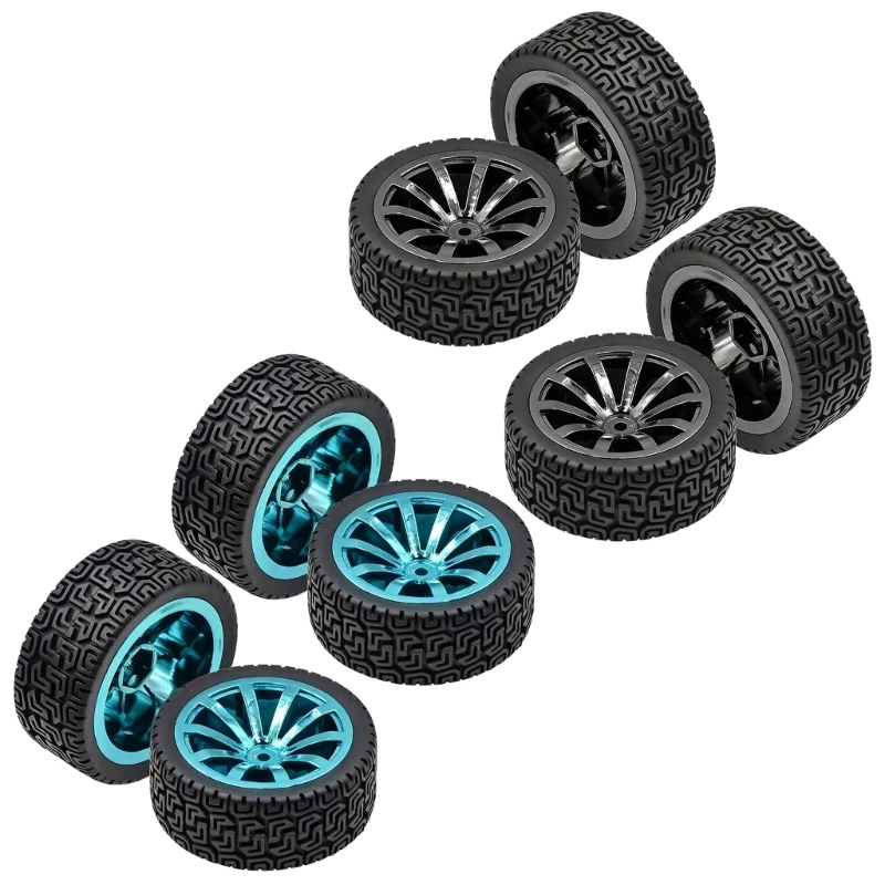 Replacement Toy Car 65 mm Set of 4 with Deep for DIY Robot Projects and Smooth Floor Motion Builds 15UB