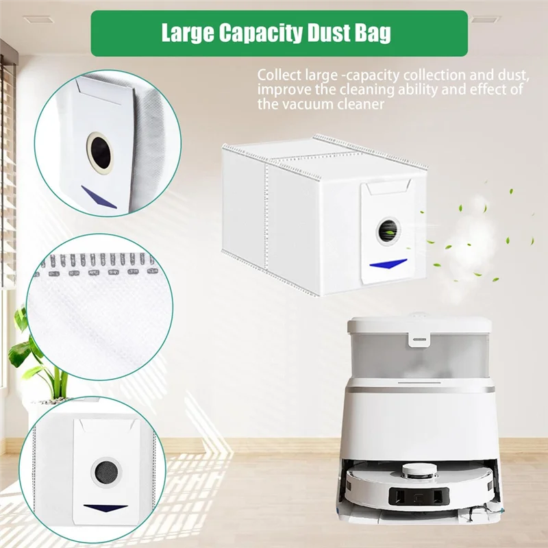 AT43-For ECOVACS DEEBOT Robot Vacuum Cleaner Filters Cloths Side Brushes Dust Bags Robot Vacuum Cleaner Accessory Set