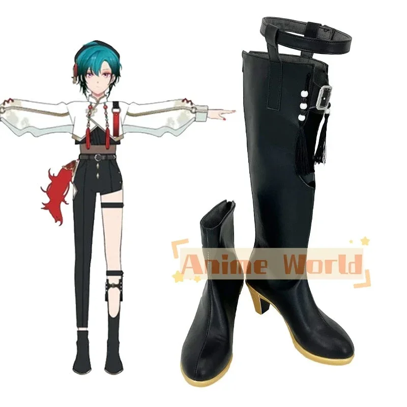 Virtual YouTuber NIJISANJI Ryushen June 2023 3D Costume Shoes Cosplay Boots Halloween Carnival Boots Custom Made