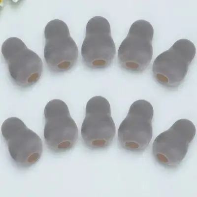 Baluue 10 piezas de almohadillas para los oídos de PVC blando gris para reemplazo de auriculares universales, uso doméstico Ideal cómodo