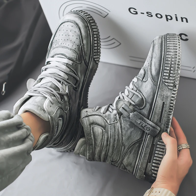 

Мужские кроссовки в стиле ретро в стиле манга, мягкие удобные нескользящие износостойкие подошвы, повседневная повседневная мужская обувь в консервативном стиле, универсальные праздничные подарки