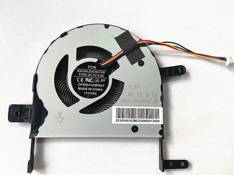 Новый ЦП охлаждающий вентилятор для ASUS S15 S510 F510UA S510U S510UQ S510UA X510U X510U X510UA X510UN X510UQ DFS531005PL0T FJPP