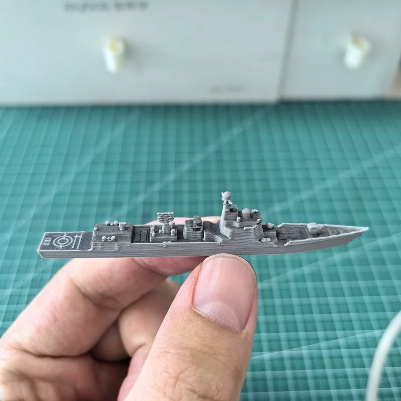 Military Enthusiast Ornament Warship 055 Destroyer Model Computer Screen Car Screen Landscape Fish Tank Micro Landscape
