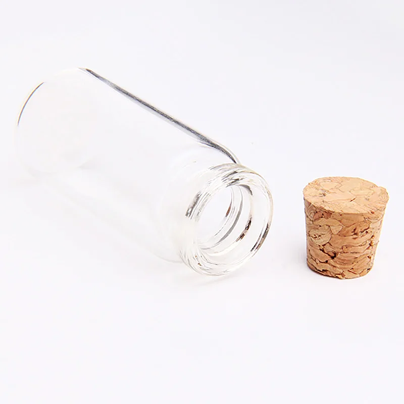 20 Pcs Vials Bottles Mini Glass Bottle With Cork Stopper Wish Bottles, For Weddings, Creations And Decorations(10Ml )