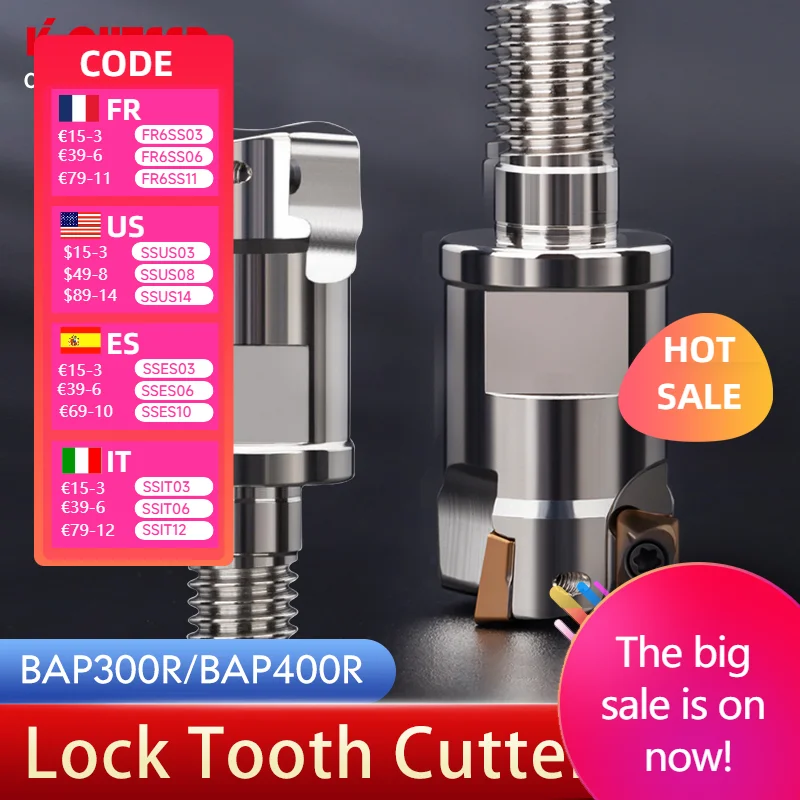 

BAP3/4 Thread Milling Cutter Head Split Vibration-resistant Milling Cutter Head Clamping Type Milling Cutter Head CNC Lathe Tool