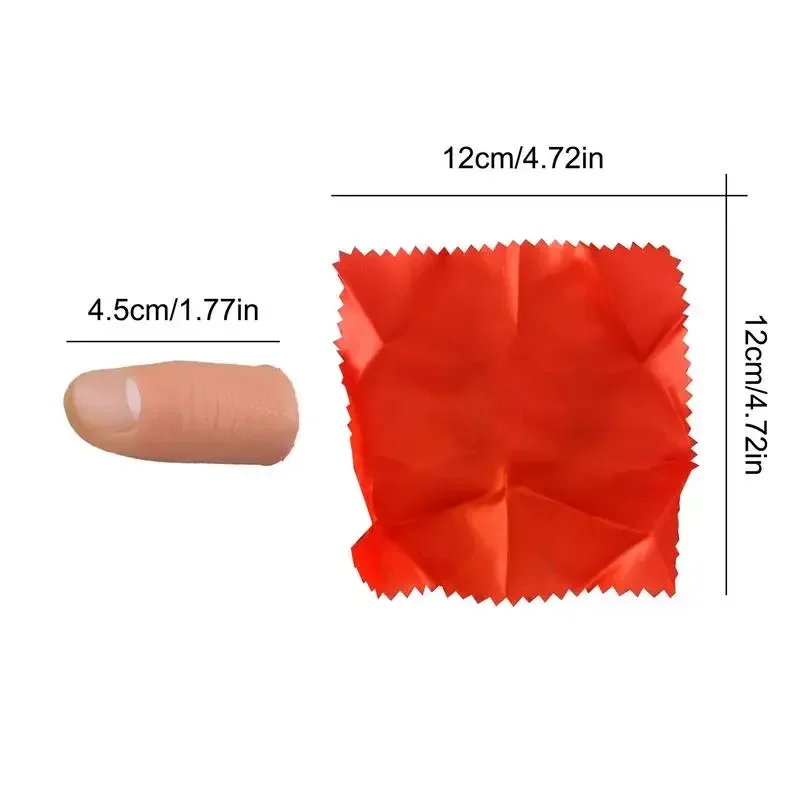 Fake Thumb Magic Fingers Tricks Props Toys Funny Prank Party Favor Fake Soft Thumb Tip Finger Fake Magic Trick Prop Prank Toy