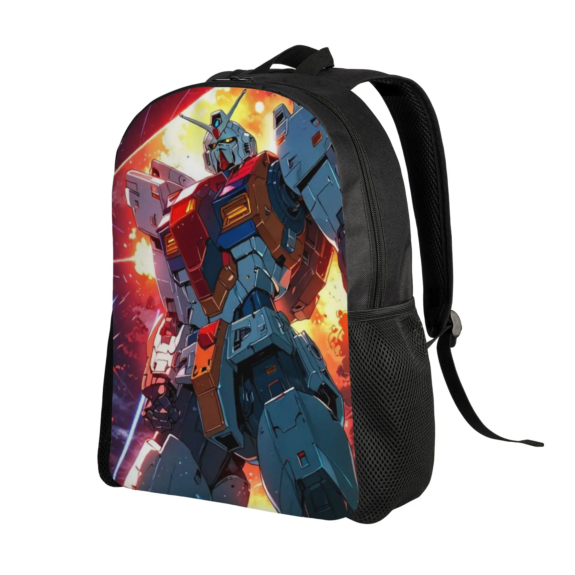 Gundam Schoolbag Back to school season Robot Movies (3)  Portable Backpack