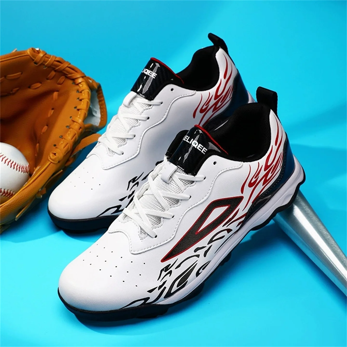 Professional Unisex Baseball/Softball Shoes - Anti-slip Traction Cleats, Abrasion-resistant, Training & Competition Sneakers