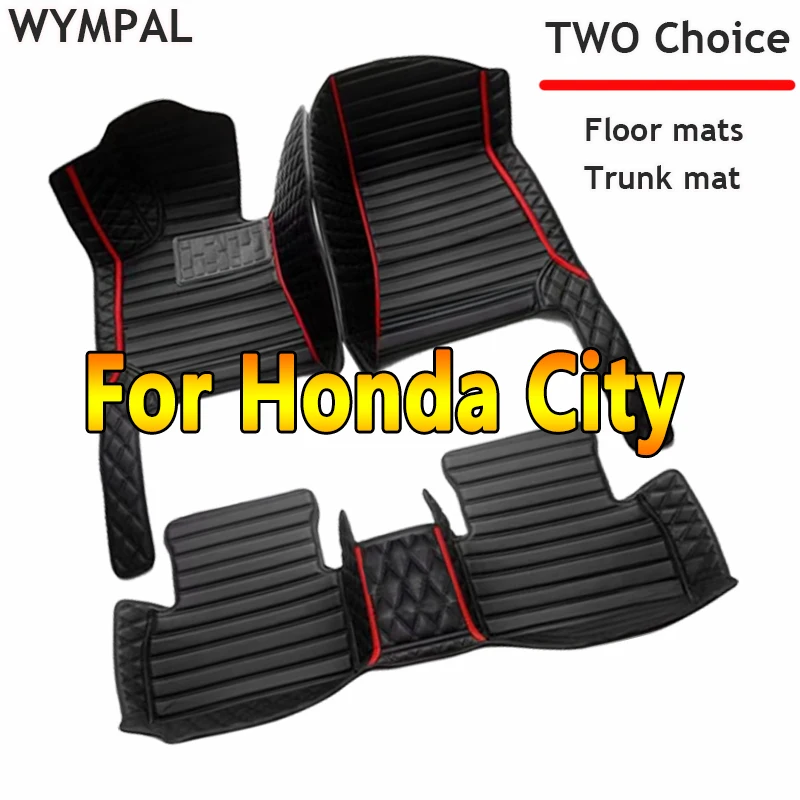 

" Car Floor Mats For Honda City 2008~2014 Auto Luxury Leather Men Women Car Mats "