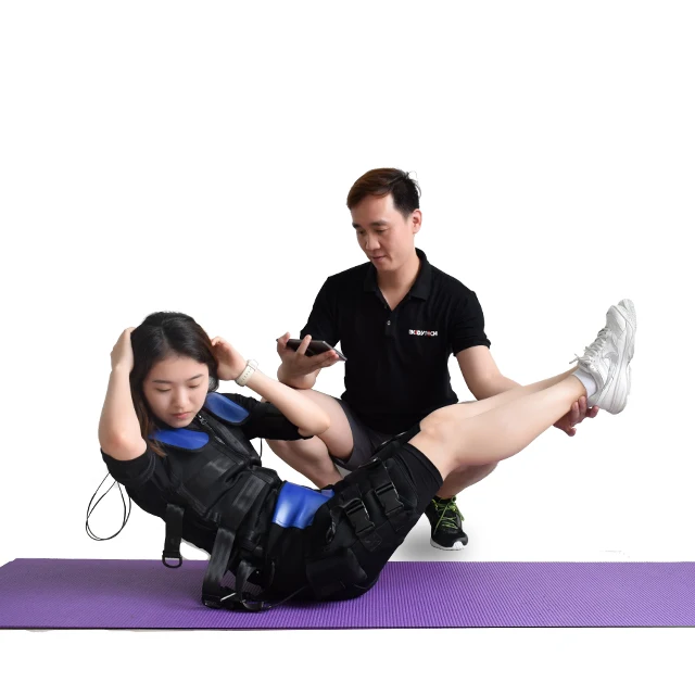 Portable Ems Body Shaping Electronic Muscle Stimulator / Gym Fitness EMS Training Equipment