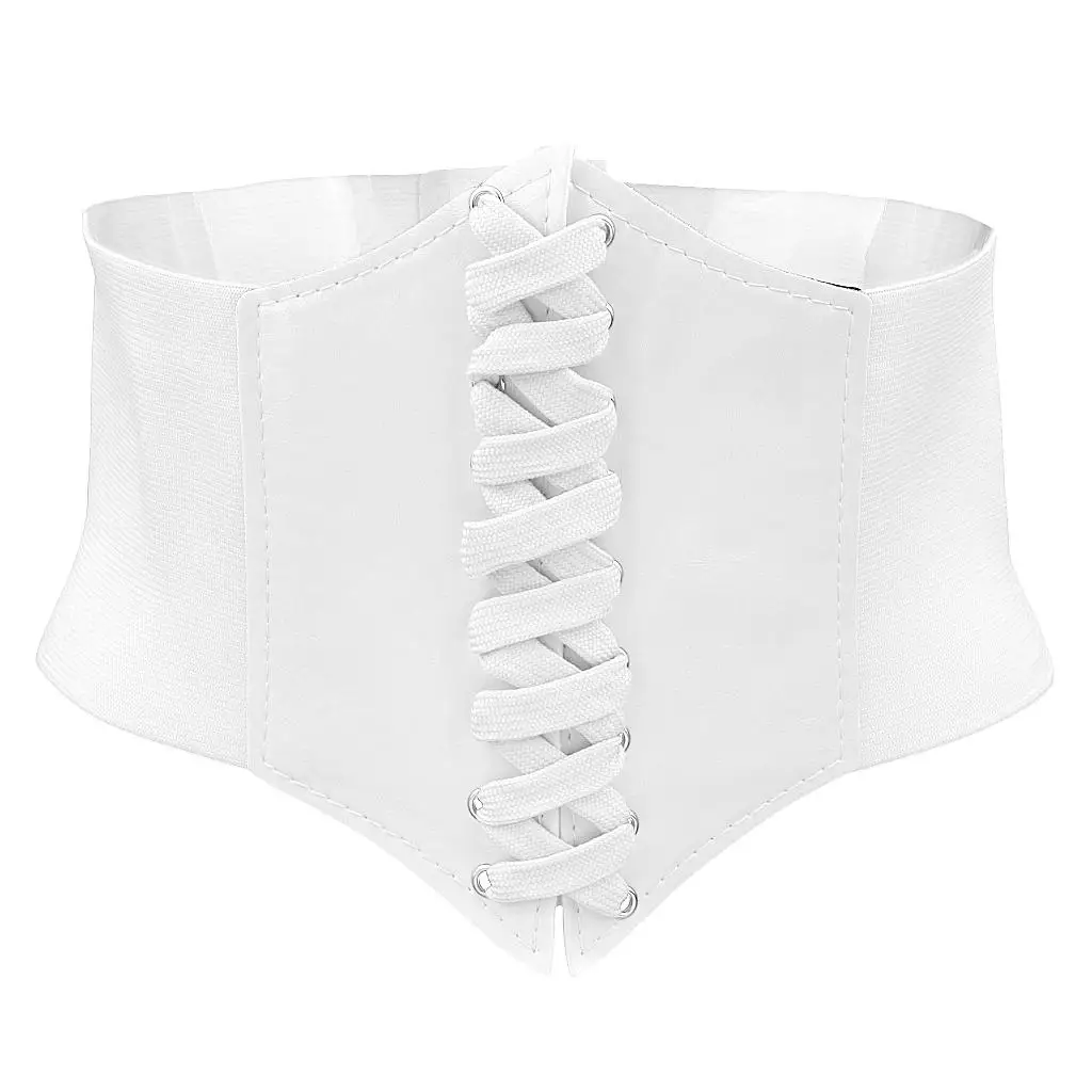 Corsetto da donna con fascia per cintura Top da donna con lacci Waspie