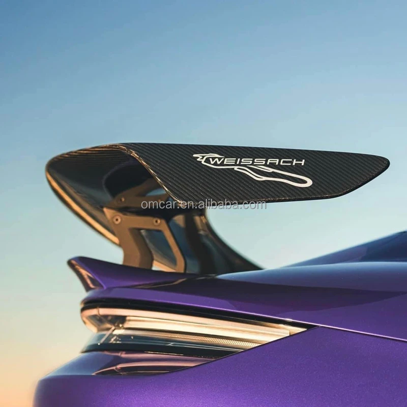 Auto-Refit-Teile für Taycan Weissach Style Dry Carbon Fiber Rear GT Spoiler Rear Wing für Porshce Taycan Sedan Body Kit