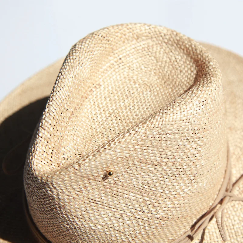 Chapeau de soleil en raphia pour femmes avec JOmatchs Pin, chapeau anderen paille pour dames, haute qualité, chapeau personnalisé de créateur, été,