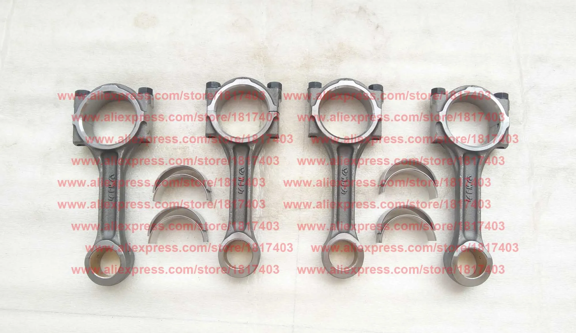 Fujian Lijia 105-04202 Connecting Rod assy + 100-04007 Connecting rod bearing , Fujian Lijia SL4105BT / SL4105ABT Engines