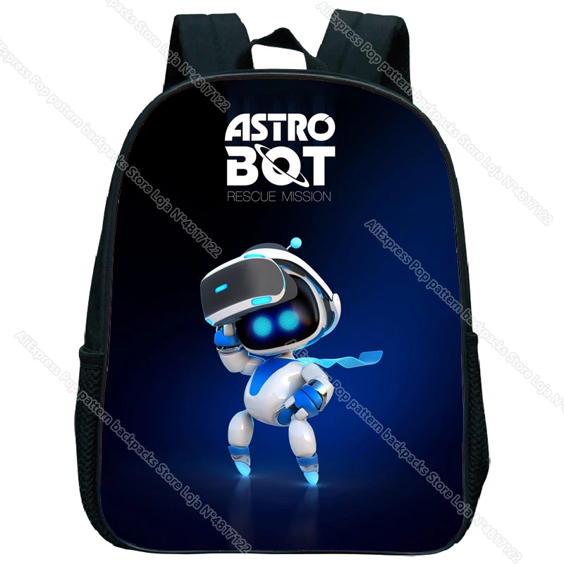 Ransel kartun astronot Game Astro Bot tas sekolah anak laki-laki perempuan tas sekolah anak TK tas punggung anak-anak