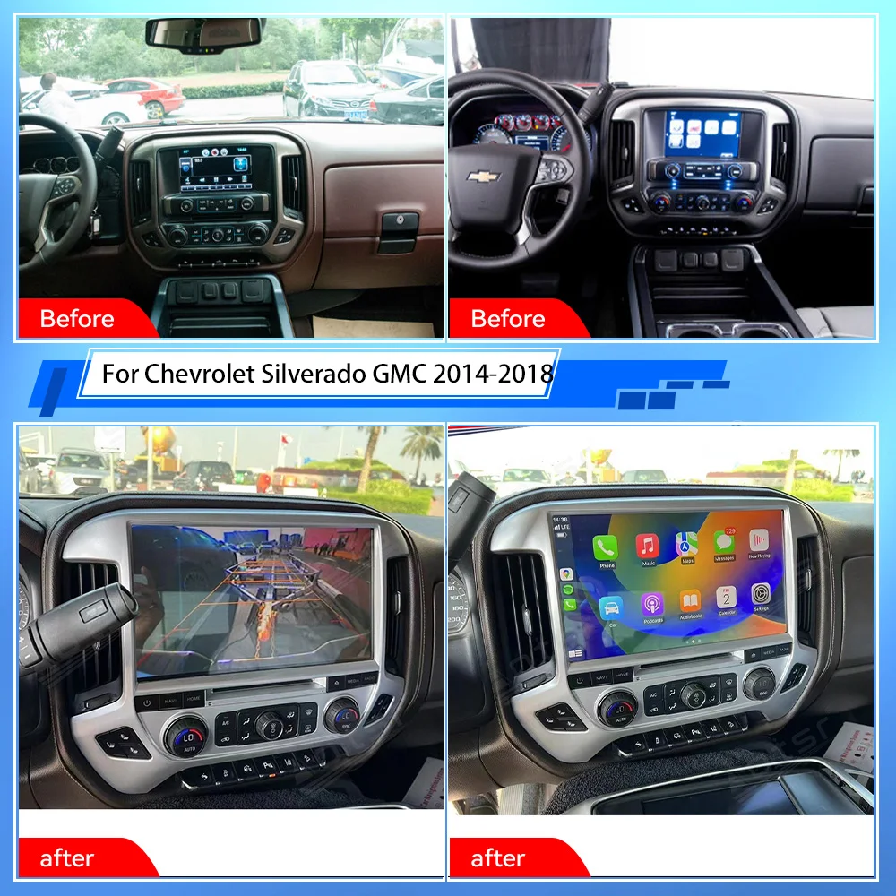 

For Chevrolet Silverado GMC 2014-2018 13.3 inch Android 11 Car Multimedid player Auto Radio GPS Navigation Audio Stereo