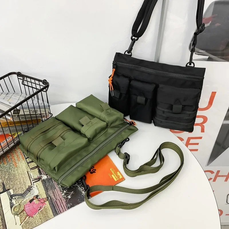 2023 New Multi-Pocket Function Crossbody Bag messenger bag men Outdoor Mountain Style Waist Bag Side Shoulder Men's Small bolsos