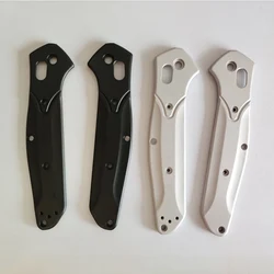 2 Colors CNC Aluminum Knife Handle Scales For Benchmade Osborne 940 Knives Grip DIY Making Replace Accessories Parts