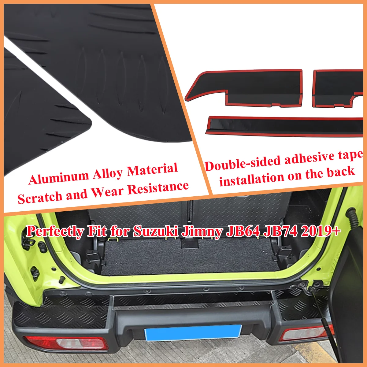 Car Rear Bumper Panel Guard Cover Protection for Suzuki Jimny JB74 2019 2020 2021 2022 2023 2024 2025 Exterior Accessories