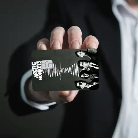 MRock Band A-Arctic M-Monkeys Mode Söt Tecknad Kattmålning Anime Spel Unikt Filmklistermärke Skal Skinn För Kreditkort Utan Chip 10 best sales Arctic Monkeys-klistermärken - №3