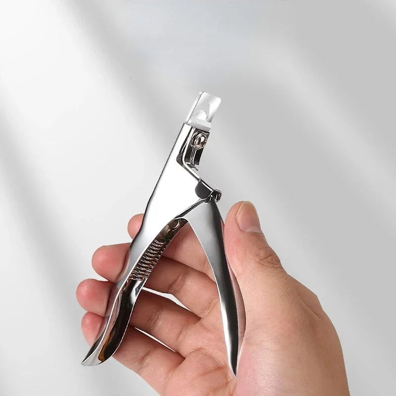 Fake Nail Cutter Professional Nail Clippers Straight Edge Acrylic Nail Clipper Tips Manicure Cutter Guillotine Cut False Nails