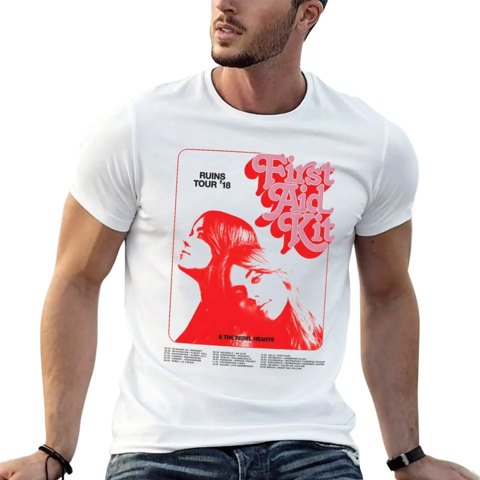 

First aid kit band retro T-Shirt t shirt personalised anime t shirts oversize t shirt man designer T-shirt