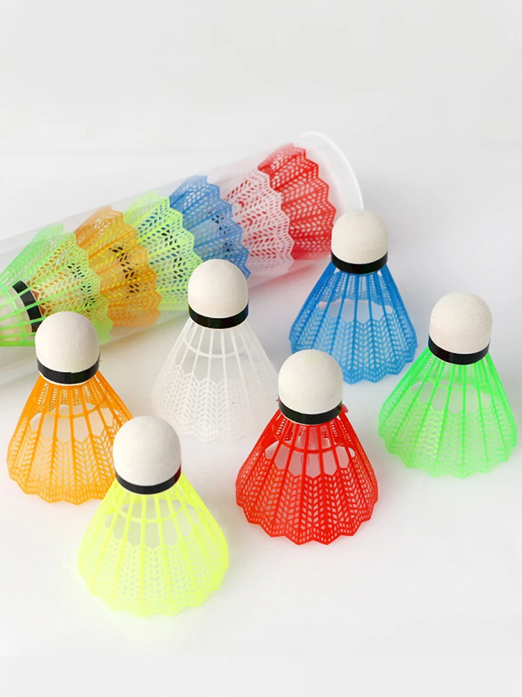 12 قطعة/المجموعة كرات الريشة الملونة الريشة رغوة كرات الألعاب الرياضية الترفيهية