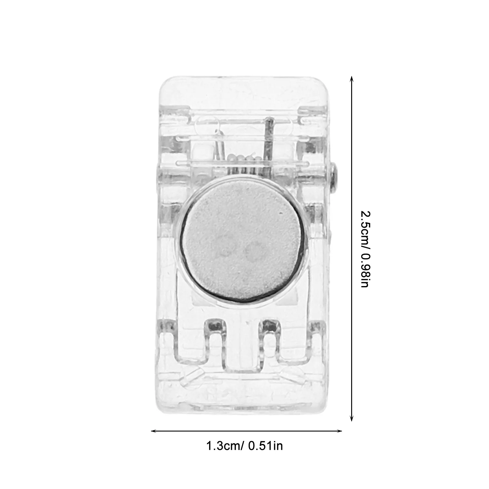 10 قطعة حامل شارة الهوية المغناطيسي كليب الربيع المشبك للطلاب بطاقة الائتمان مجلد صور شفافة متعددة الاستخدام شارة حامل الحبل