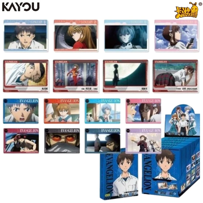 KAYOU Genuine Neon Genesis Evangelion Complement Photo Card Vol.1 Booster Box, EVA Asuka Mari Misato Portrait Cards for Fans