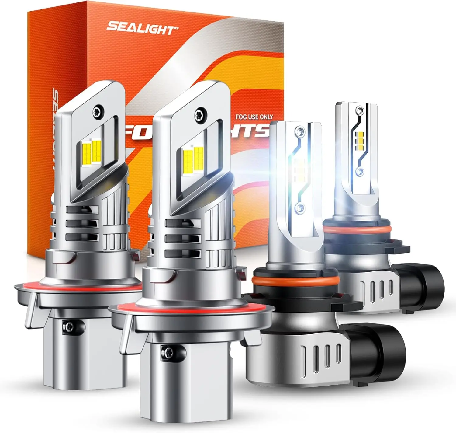 

Комплект светодиодных ламп высокой интенсивности, 4200 люмен, 6500K, белый свет, с вентилятором охлаждения, противотуманные фары для Ford F-150, комплект из 4 штук