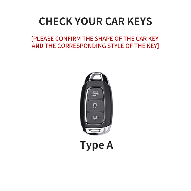 3 Buttons Suede Shell Fob For Hyundai I30 Ix35 KONA Encino Solaris Azera Grandeur Ig Accent Santa Fe Palisade Car Key Case Cover