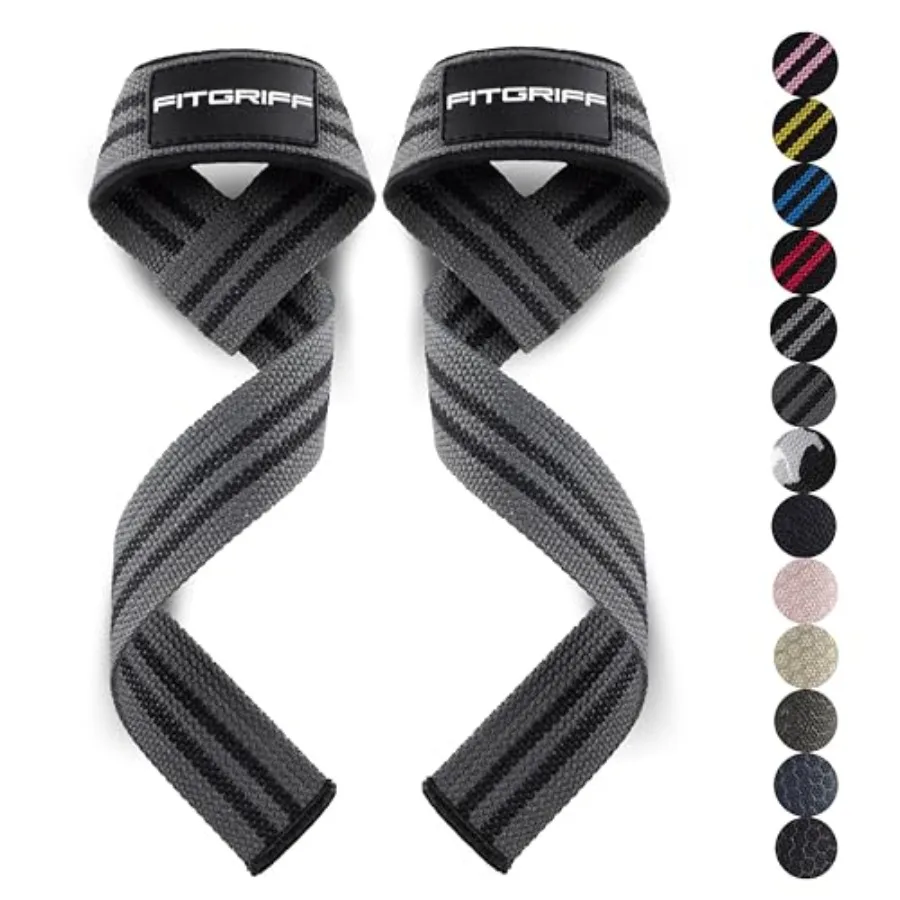 

® Lifting Wrist Straps for Weightlifting, Gym, Deadlift, Workout Made of Premium Cotton and Padded - Men and Women