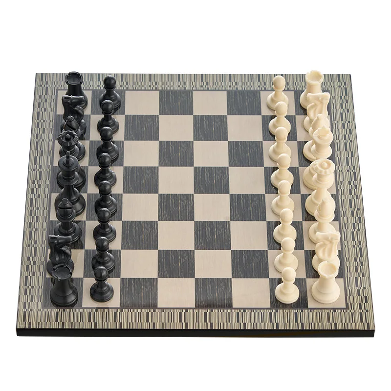 PYJ home wood paint chess ornaments chessboard coffee table home decoration