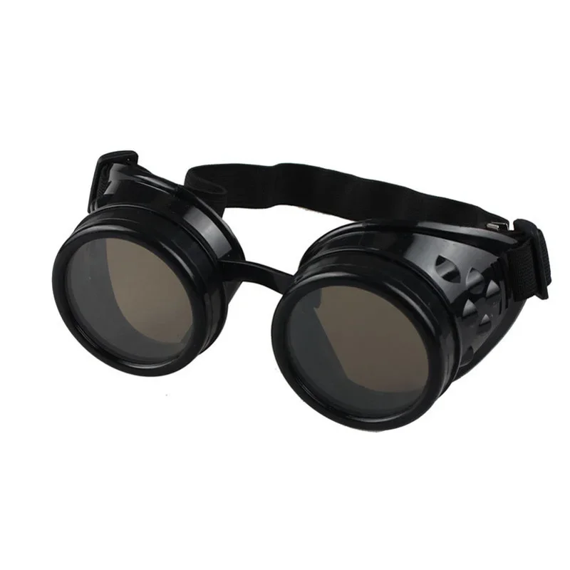 Vintage Steampunk Sunglasses Punk Welding Style Goggles, Fashion Cosplay Eyewear with Five Color Lenses