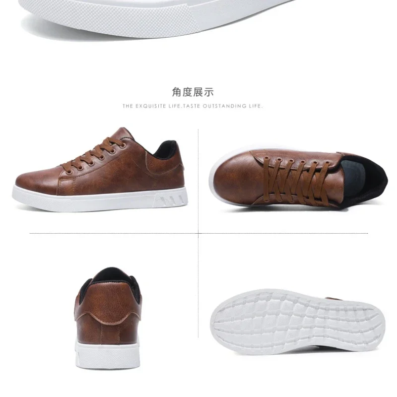 Plus Size 48 Men\'s Shoes New Men\'s Casual Sneakers Fashionable Thick Sole Lace Up Casual Shoes High Quality Zapatillas Hombre
