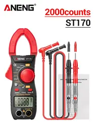 Clamp Meter Multimeter ANENG ST170 1999 Counts Digital Tester HD Backlight Display Screen 600V AC/DC Voltage Auto-Range Tool