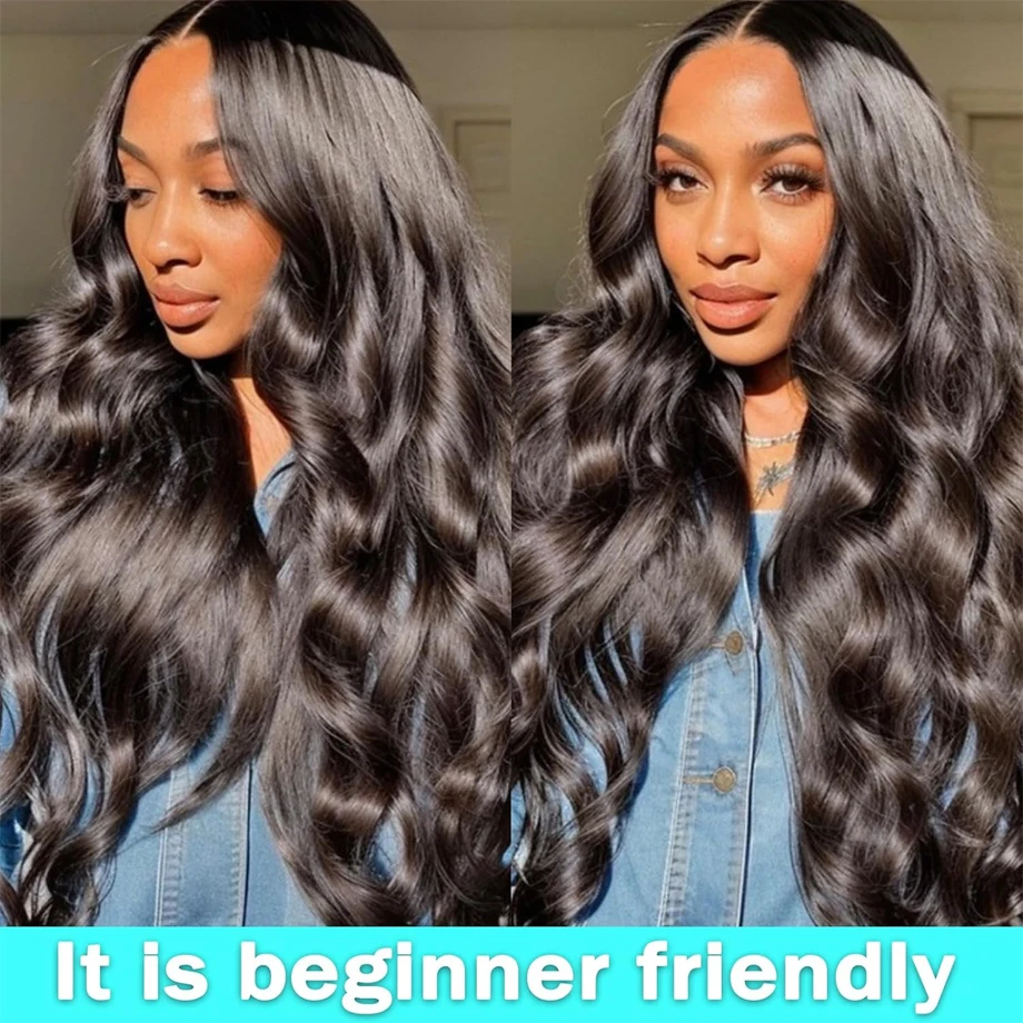 180 Density Body Wave 13x6 Lace Frontal Human Hair Wig For Women PrePlucked 30 36Inch Body Wave 13x4 Lace Front Wig