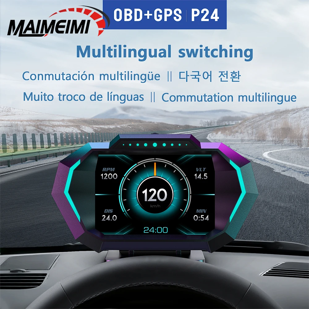P24 Hud Obd + Gps C…