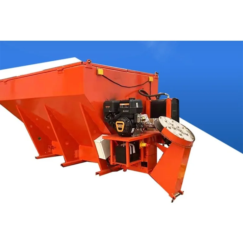 Vehicle-mounted snow melting spreader, highway snow melting and deicing salt spreading machine