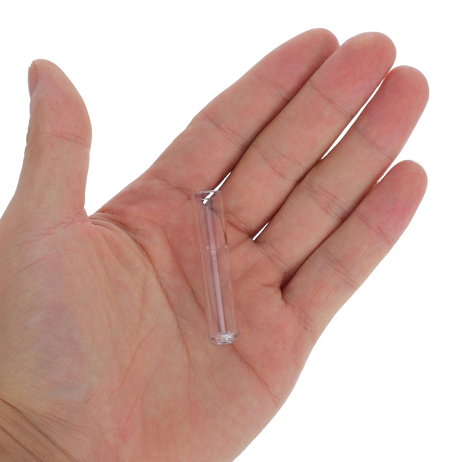 

100 Pcs Pencil Cap Clear Extender Protective Case Tips Cover Plastic Transparent Topper Holder