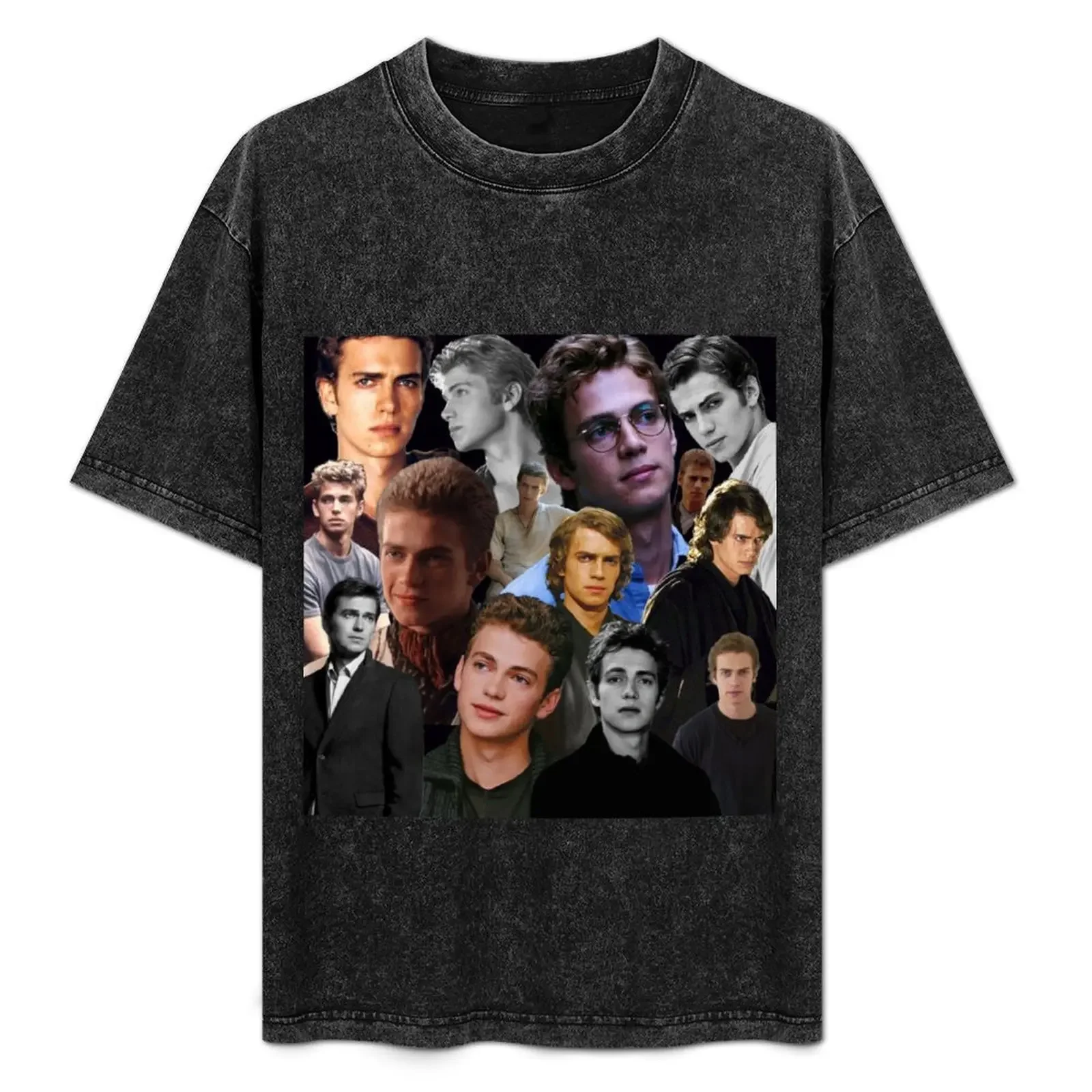 

Hayden Christensen Collage T-Shirt summer tops korean fashion blacks mens graphic t-shirts anime