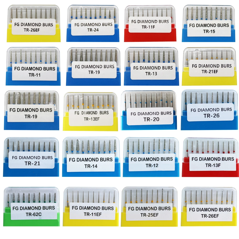 10Pcs/Pack TR Series Diamond Burs