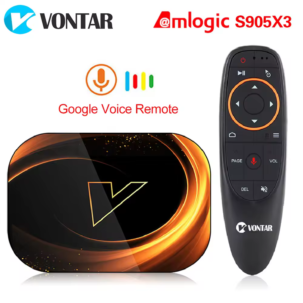 ТВ-приставка VONTAR X3 8K 4GB 128GB Android 9.0 Amlogic S905X3 Dual Wifi 1080P 4K TVBOX Set Top Box 64GB 32GB Медиаплеер