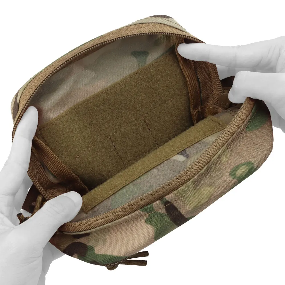 حقيبة تخزين الصيد، الملحقات التكتيكية، أكياس Airsoft Molle، المشي لمسافات طويلة CS، حقيبة الحقائب القتالية، أسود مموه