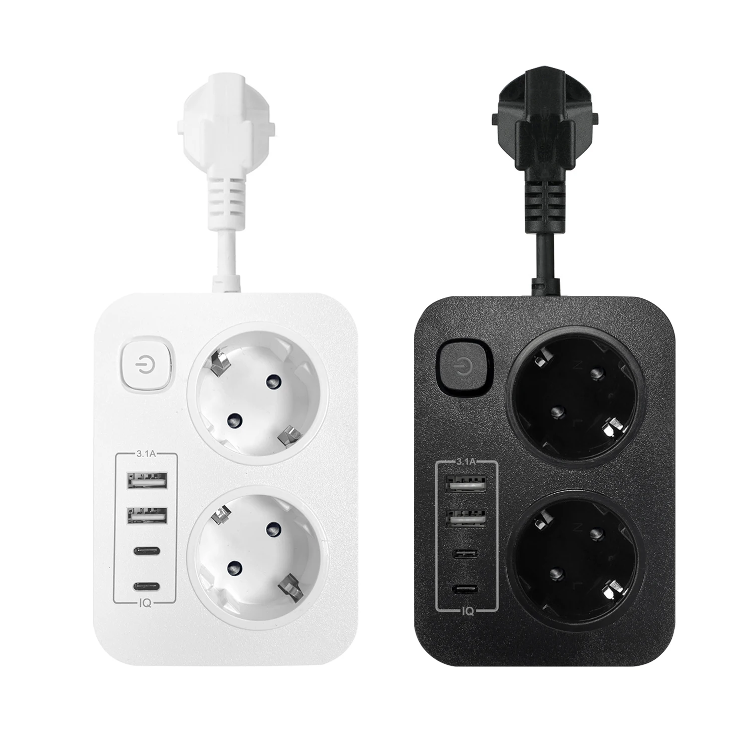 

EU Plug 2 AC Outlets Wall Socket Power Strip With USB Port Fast Charging Network Filter Adapter Home Appliance Electric Socket