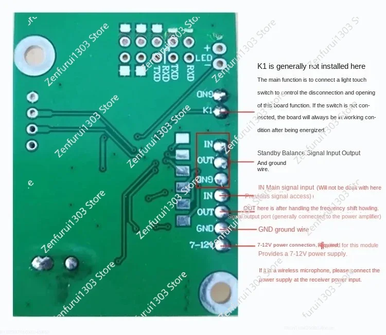Anti-howling Feedback Frequency Shift Fei-microphone Suppressor Digital Module Meeting Enhanced Sound Pickup KTV Professional