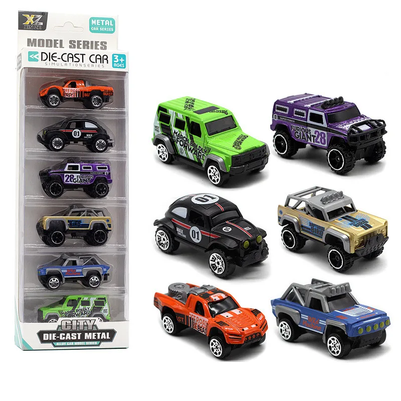 1:64 legering mini retro off-road automodel, simulatie pick-up auto speelgoed, raceauto speelgoed, groothandel