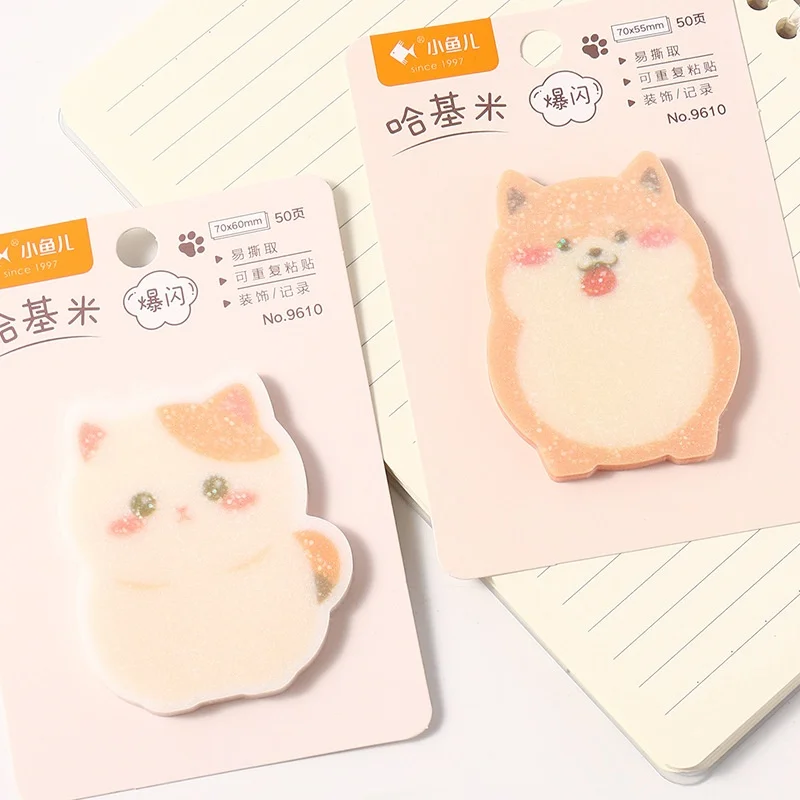 36pcs/lot Kawaii Cat Dog Animal Memo Pad Cute N Times Stationery Label Notepad Bookmark Post School Supplies