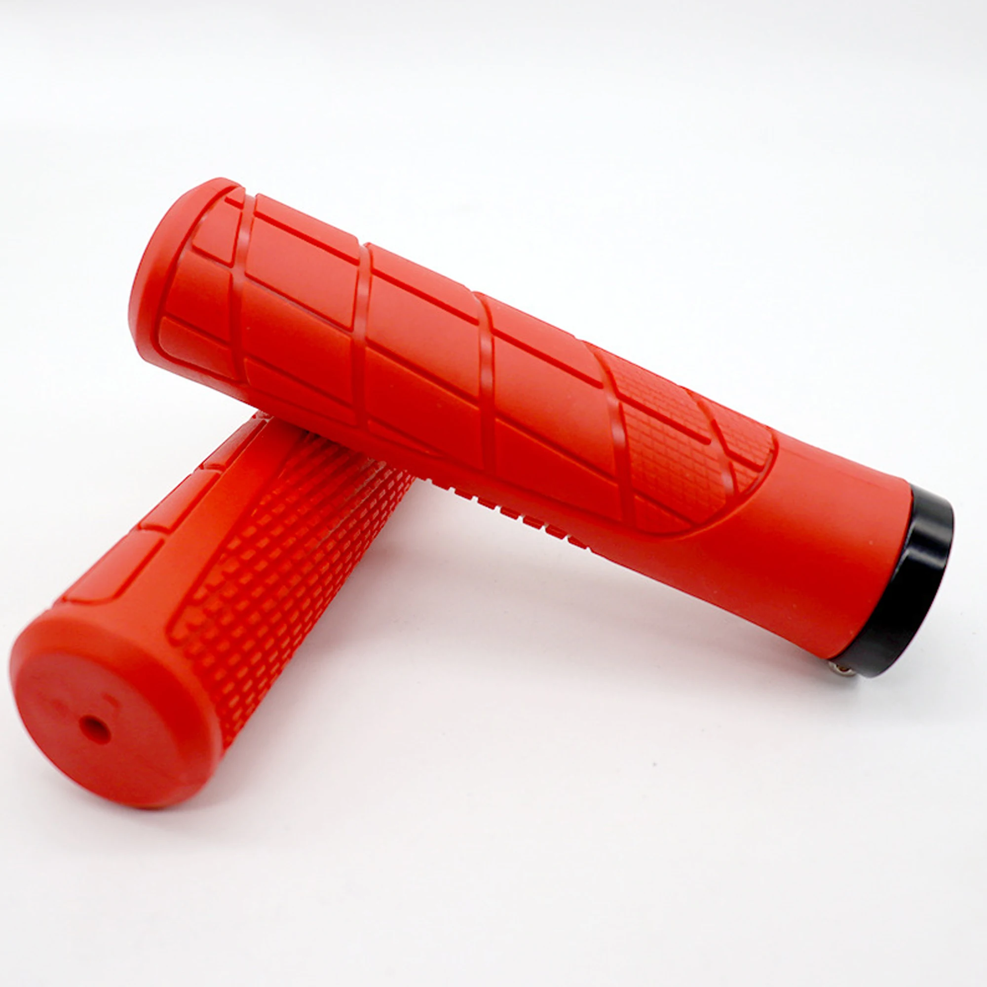 Bike Grips Rubber Mountain Bike Handlebar Cover Cuffs Shock Absorber Anti Slip Bike Handles Grip MTB Cuffs Bike Handle Fist Part image 2